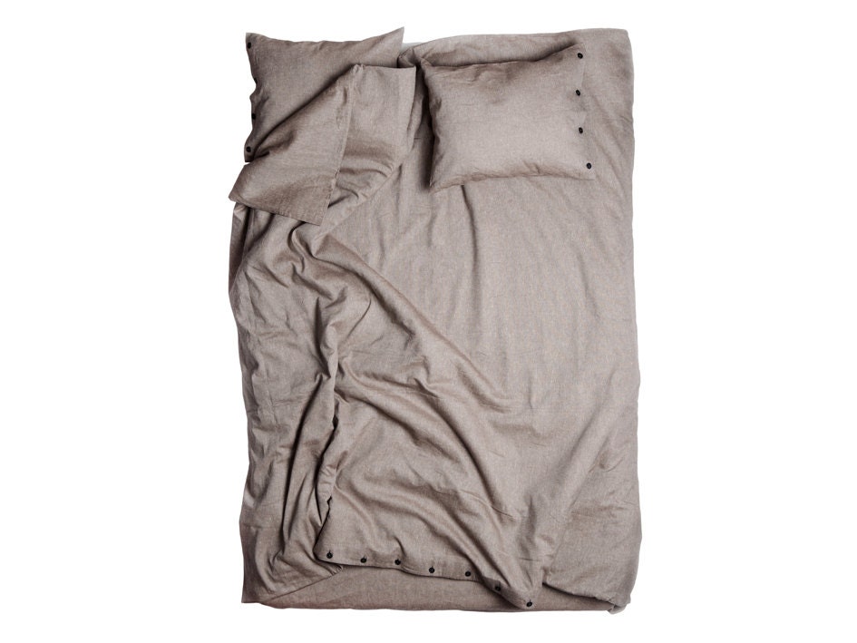 Twin Single Duvet and pillowcase set  My wooden dream by LovelyHomeIdea Linen cotton blend