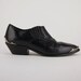 Vintage Black Western Riding Leather Ankle Boots / Size US 8.5 EU 38.5
