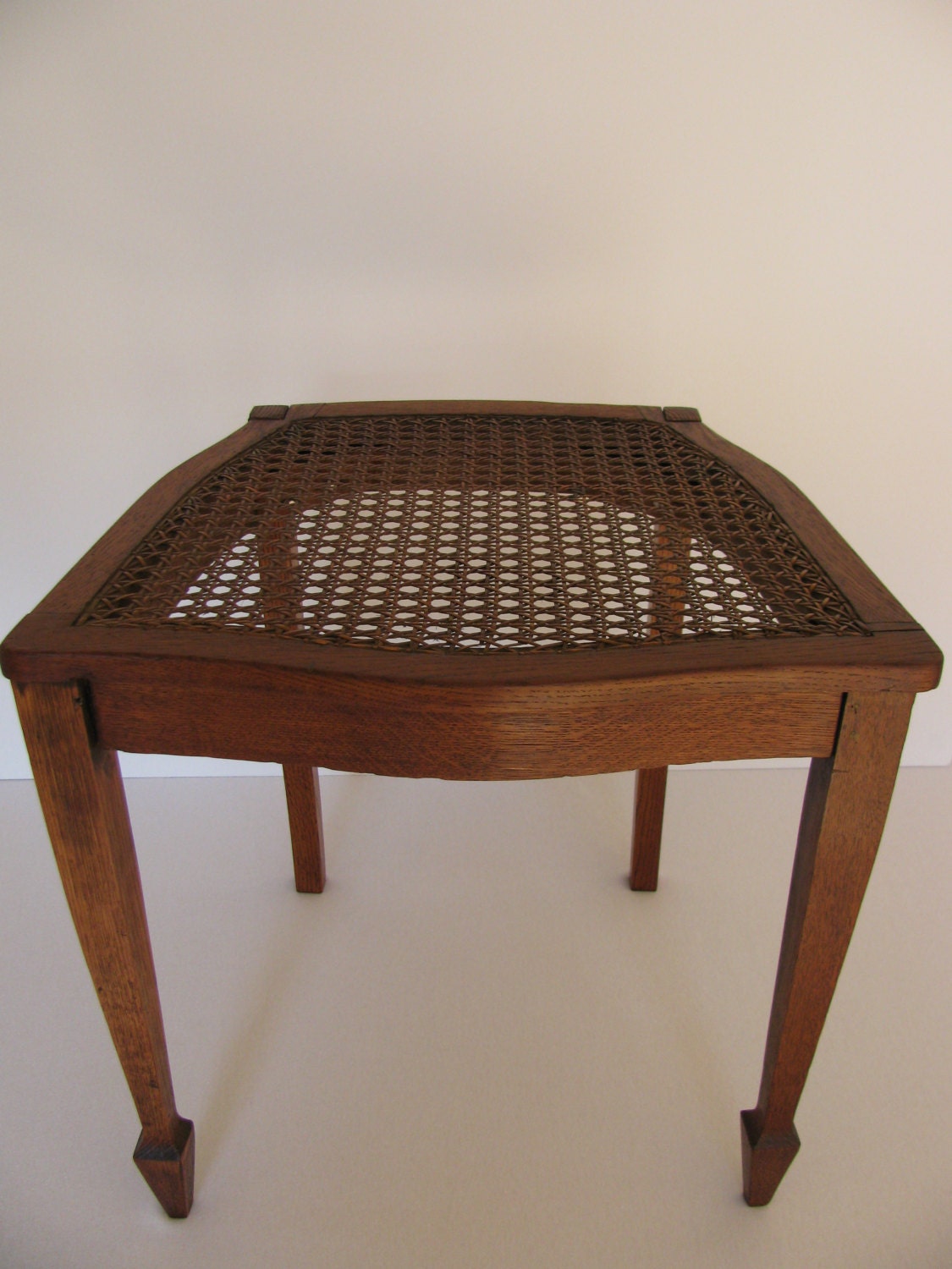 Upcycled Vintage Mahogany Half Chair Decorative Stool