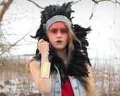 Black Feather Headband