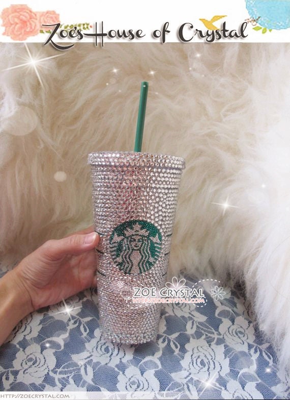 Valentines Present - CRYSTALLIZED Bling Starbucks CUP - for both cold and hot drink