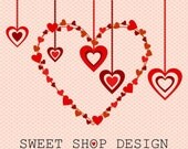 Valentine Clip Art Clipart - Hearts - Personal and Commercial Use - N01 Il_170x135