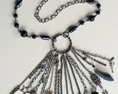 Charm Statement Necklace, Curiosity Collection, Charms Collection, Pendant, OOAK