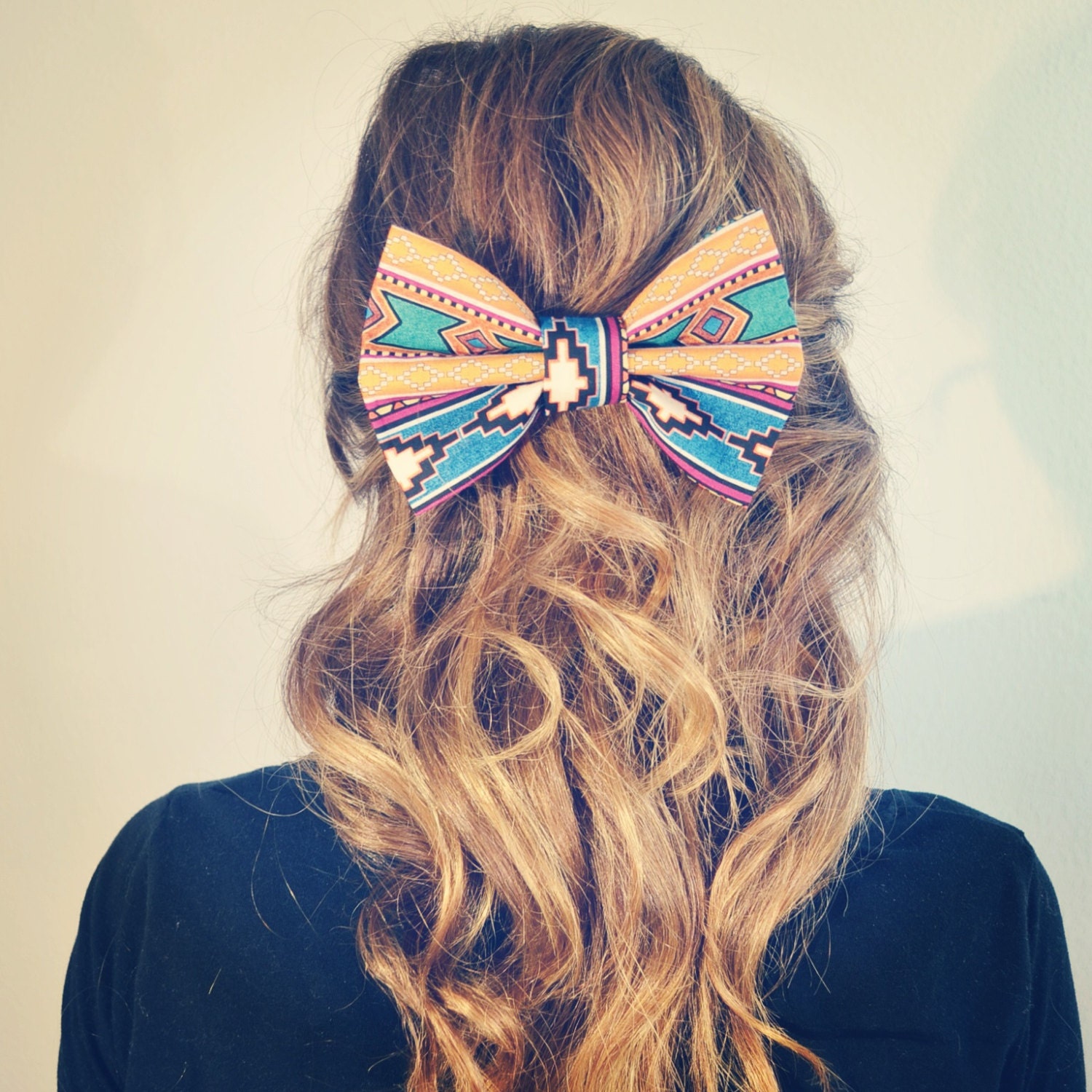 Aztec/Tribal Print Hair Bow