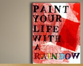 Custom Quote Art Canvas - Color Customizable Personalized Inspirational Quote Painting  Large  Wall Quote Poster Art