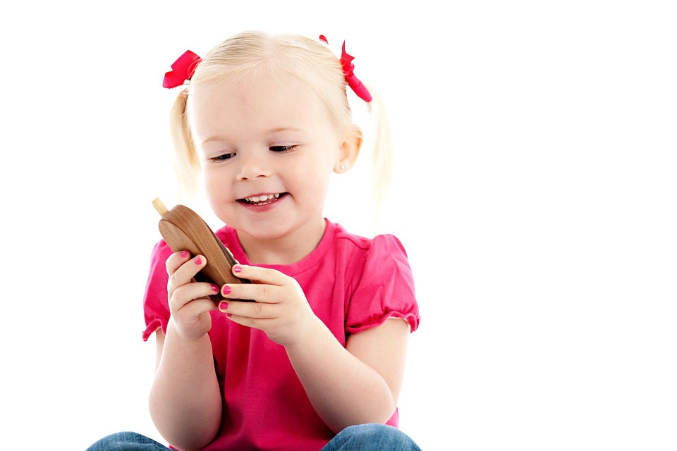 Wooden Toy Phone - Eco Friendly Imagination Toy - Pretend Play for Babies, Toddlers, and Preschoolers - Natural Wood Toy
