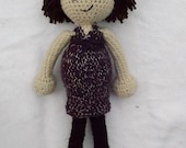 Pregnant Lady Crochet Doll