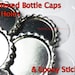 50 Flattened Bottlecaps and 50 epoxy stickers -NO HOLES-  Flat Bottle cap and Epoxy dome combo pack