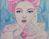 Pink - Watercolor Painting