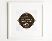 Typographic Oscar Wilde Poster, Art Print, Food Quotes, 13x13, Kitchen Art, Square Wall Art, Graphic Art Print