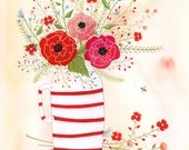 April's Flowers--Archival art print