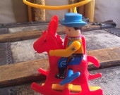 Vintage Rocking Cowboy Wind Up Toy
