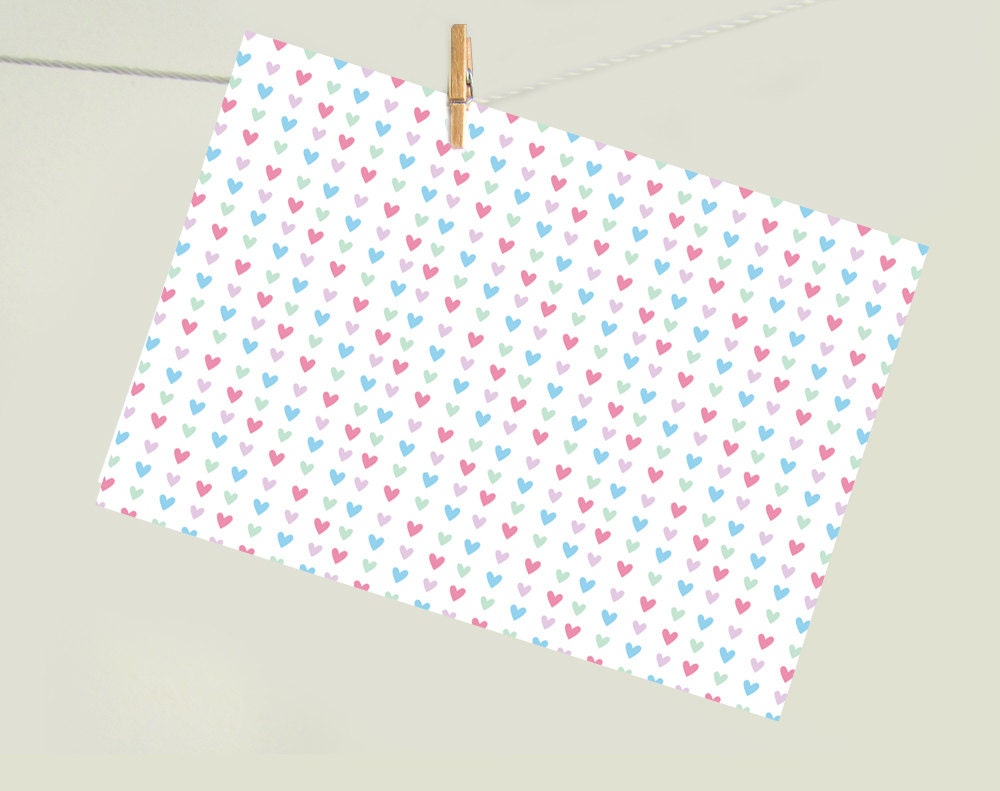 Set of 4 - Really Pretty Hearts - Stationery Note Cards