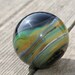 Glass Art Marble Sunrise over Waves by Jenifer Liput at PACIFICNWGLASS