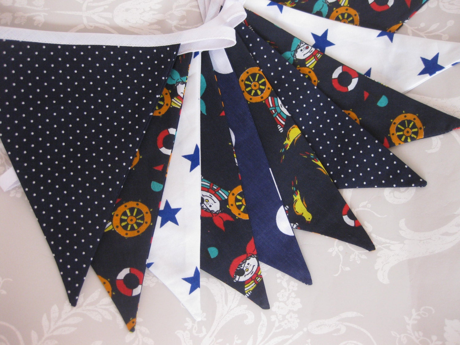 PIRATE Banner Bunting ideal for a Boy's Birthday Party or Room Decor or Photo prop Ready to ship Il_170x135