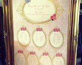 Vintage Romantic Roses Table/Seating Plan ANY SIZE or COLOUR Il_170x135