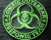Zombie Outbreak Response Team Patch Green Black Walking Dead Cosplay
