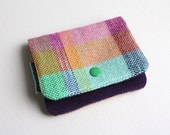 Lil' Pouch - Handwoven Purple/Blue/Pink