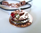 Special Occasion Metal Stamped Pendant