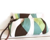 Pleated wristlet - wave