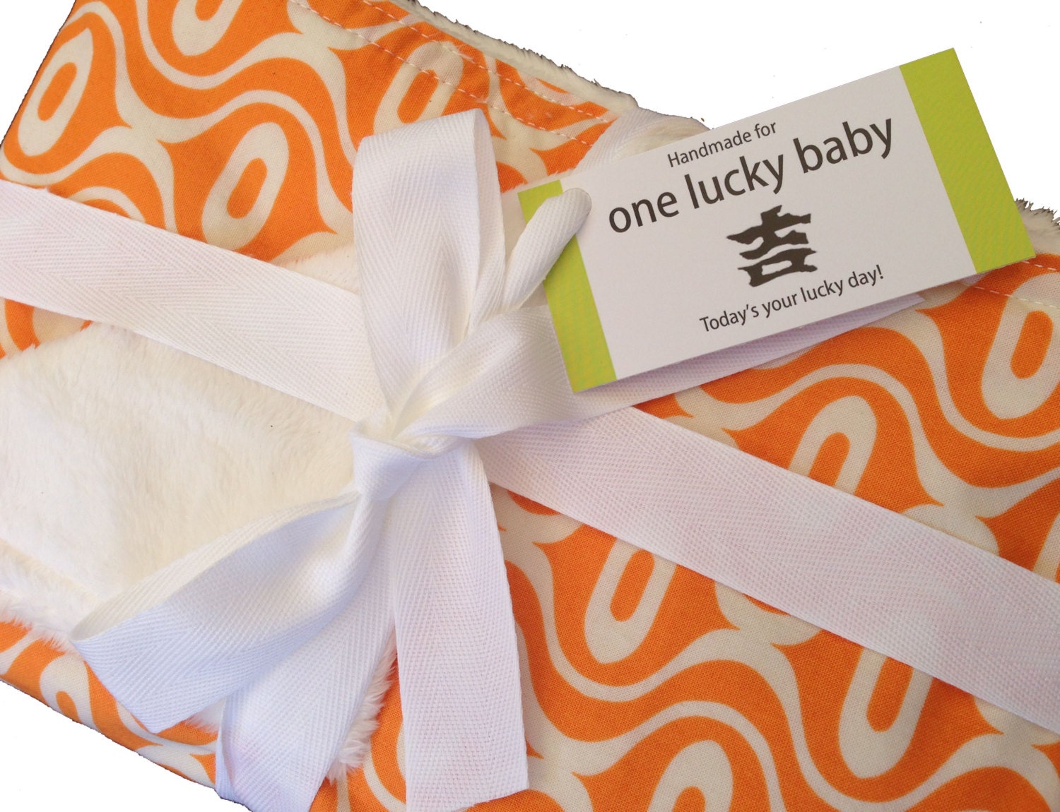 HIPSTER Tangerine Toddler Blanket