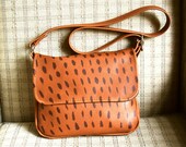 Little Leather Messenger Bag in Milk Chocolate Brown