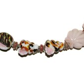 Ready to Ship Lampwork beads - Seashells - handmade lampwork bead set by K. Urato SRA