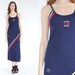 vintage 90's bootleg tommy sports maxi dress / american sportswear dress