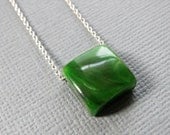 Tiny square. Vintage bakelite necklace