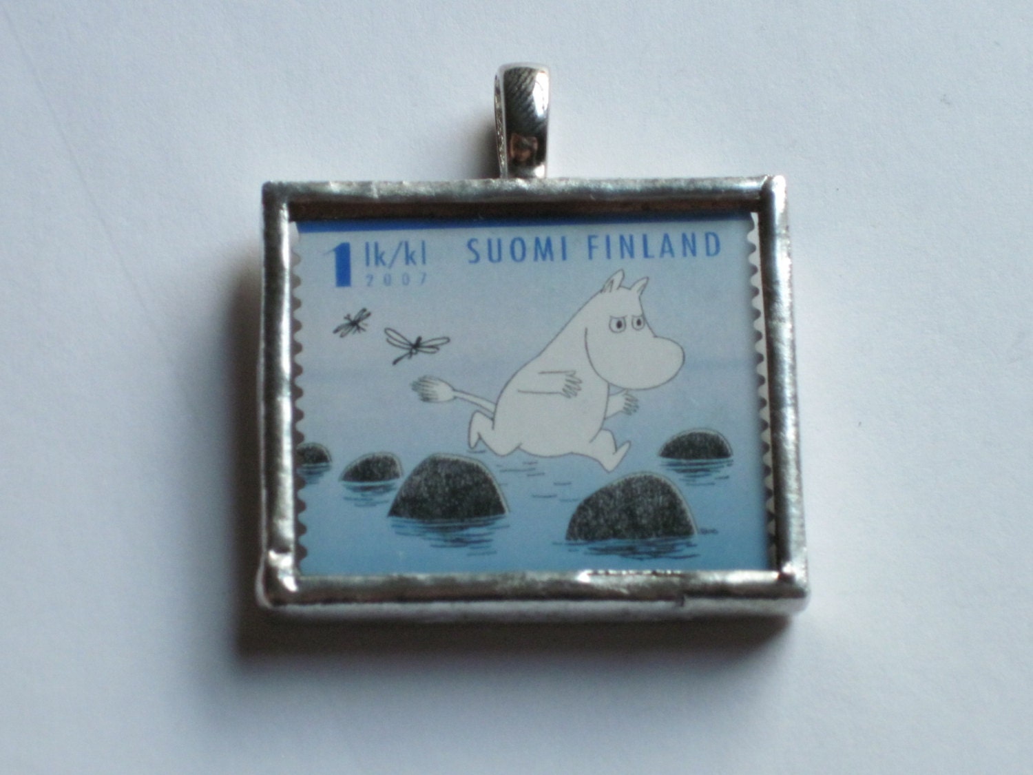 Postage Stamp Pendant - Moomins