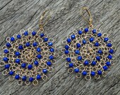 Light as a feather hand crocheted wire earrings