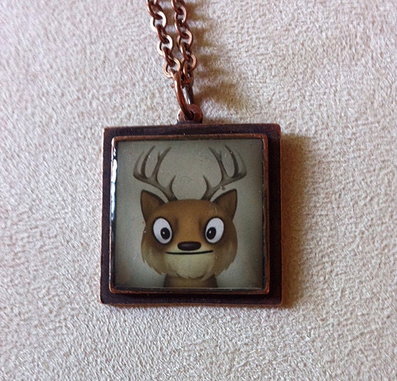 Handcrafted Art Pendant: Stumpy Pet