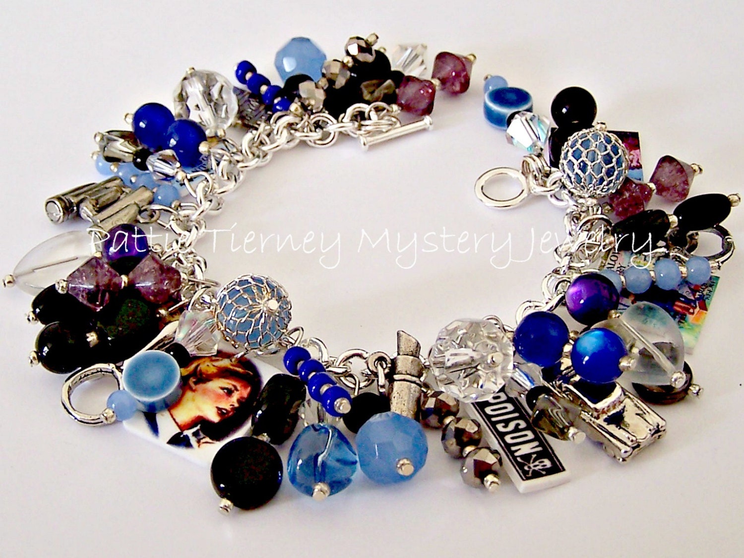NANCY DREW Girl Detective Mystery Charm Bracelet