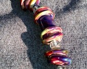 Set of my multicolored lampwork beads