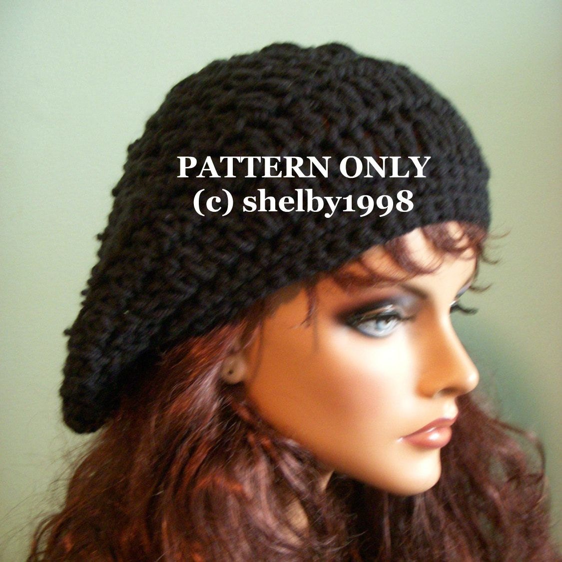 Crochet PATTERN Slouchy Hat PDF Addison Slouch Hat Beginner's Pattern Crochet Instructions