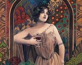 Meditrina Roman Goddess of Wine ACEO Print Pagan Altar Art
