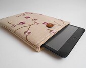 iPad Mini Case, iPad Mini Cover, iPad Mini Sleeve --- Cherry Blossoms --- Custom sizing available for other Tablets and E-readers
