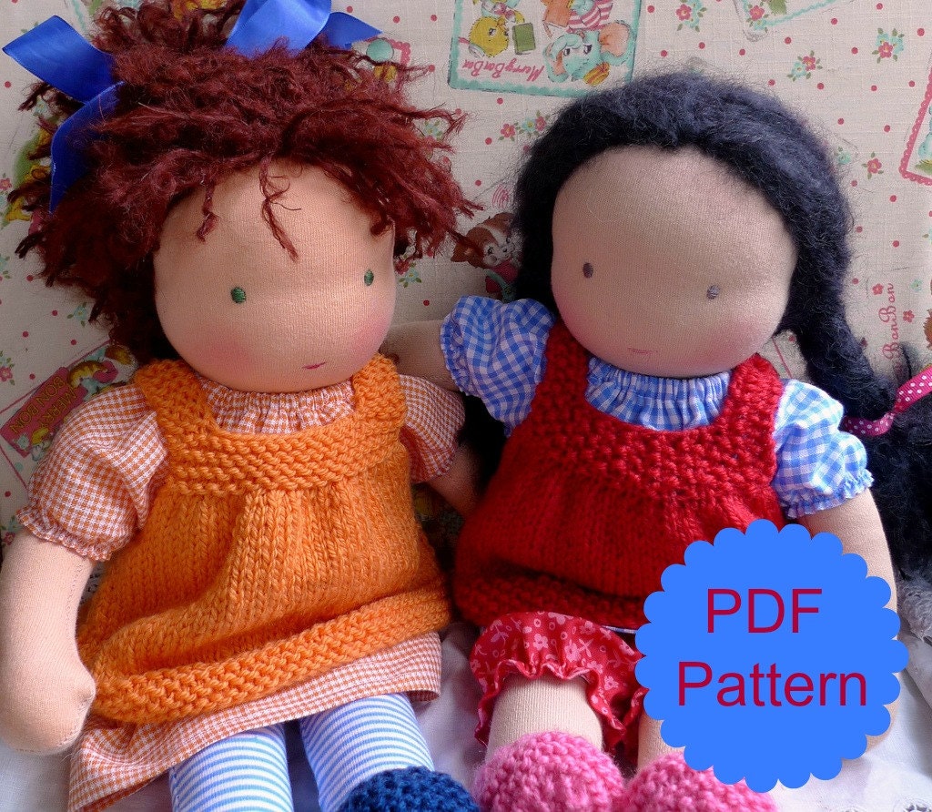 little jenny wren pinafore, knitting pattern, PDF