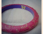 Secret Butterfly Bangle - Cranberry and Purple