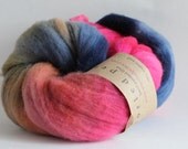 Hand Painted Targhee Wool Fiber