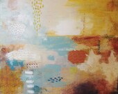 Almost Home, abstract original acrylic on canvas 24x24inches