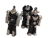 SALE 3pcs 70s ROBOT ERASERS Vintage Pencil Toppers