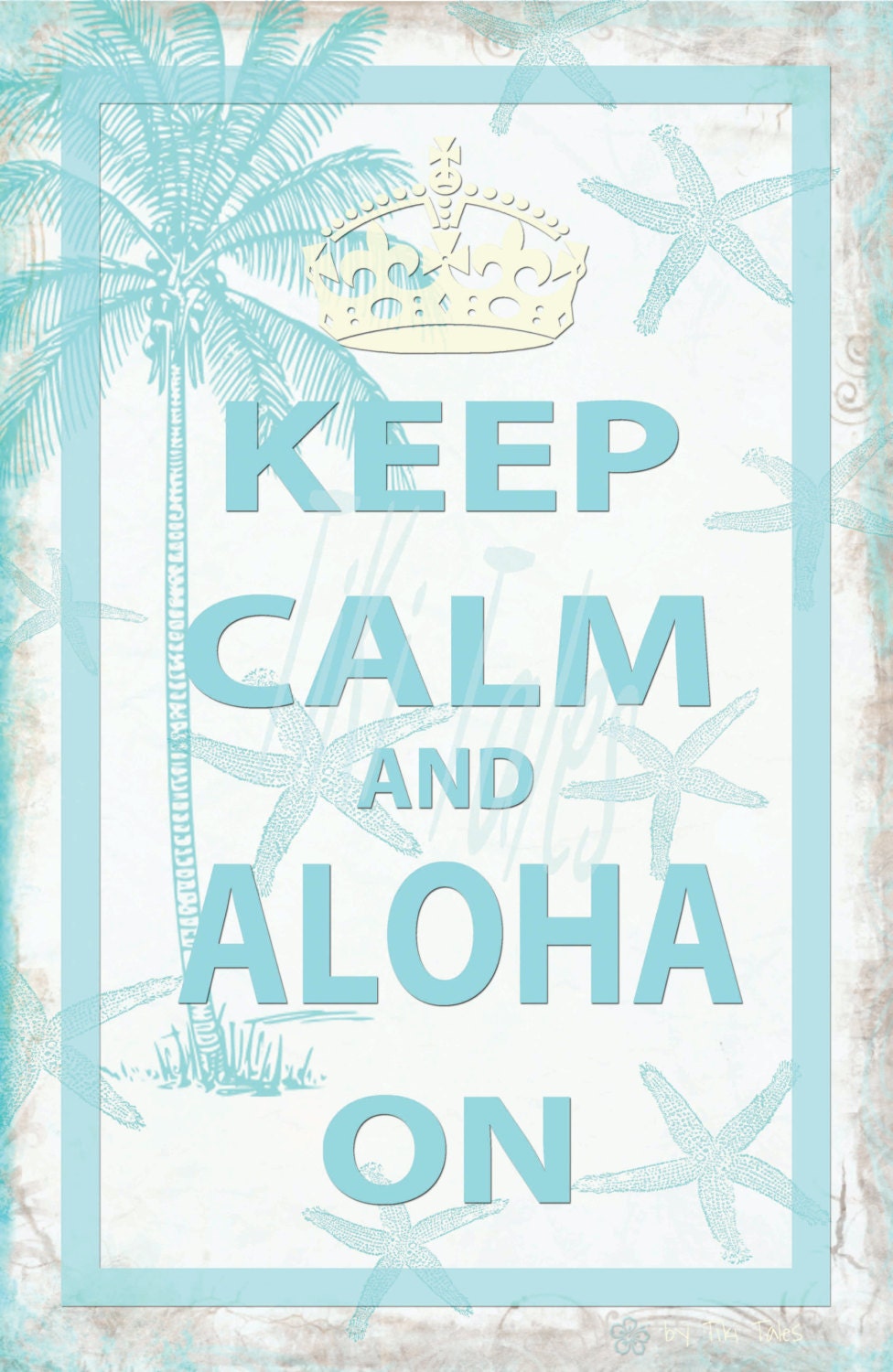 THREE POSTCARDS Keep Calm and Aloha On 5.5" x 4.25" top quality