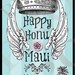 Happy Honu Maui Hula girl Baby Doll Sundress 1 two or 3 years made in Hawaii Pink or Cream fabric
