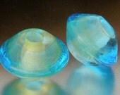 KILLERBEEDZ1 - Inner Glow -  Bicone Lampwork Bead Set