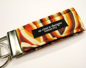 Fabric Mini Key Fob - mod orange