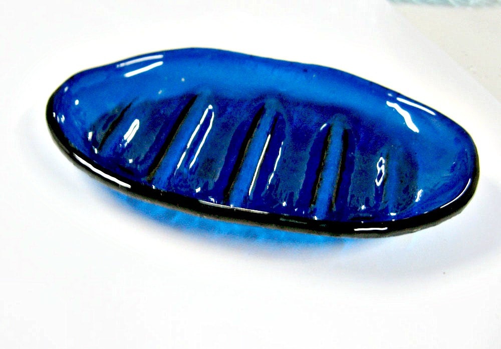 Fused Glass Soap Dish or Trinket Dish