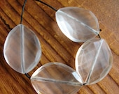 Matte Faceted Glass in Iridescent Clear