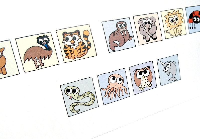 Get Well Soon Card - Cryptic Animals