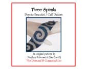 Peyote Bracelet Pattern ... THREE SPIRALS ... Jewelry Tutorial . Swirls . Pretty . Feminine . Opposites Attract . Stylish . 3 for 2